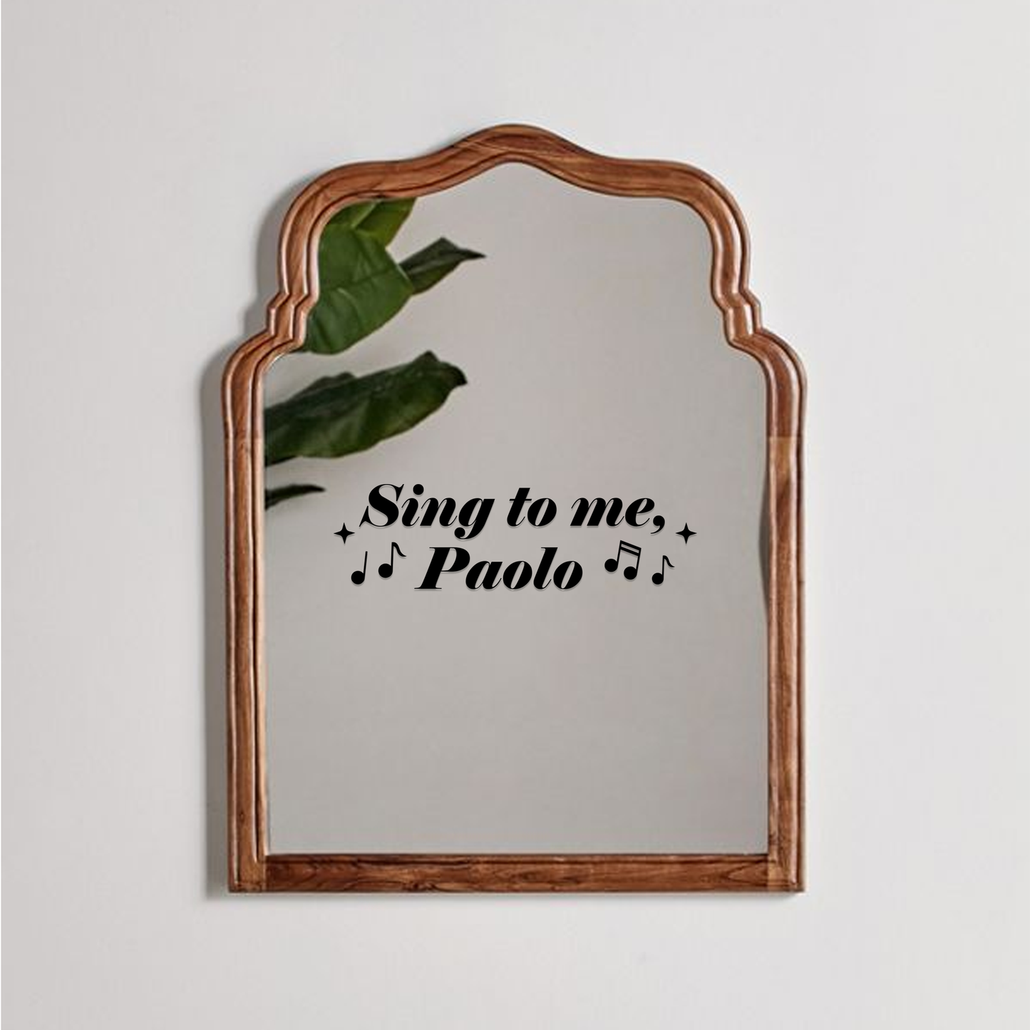 SING TO ME, PAOLO VINYL DECAL